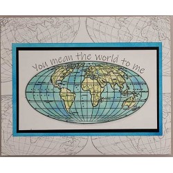 You mean the world to me cling rubber stamp